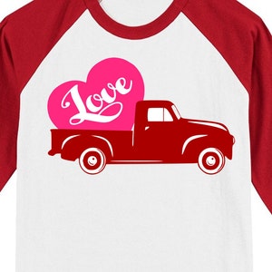 Red truck Svg Valentine SVG file Silhouette Valentines truck SVG for Cricut Valentines day Svg Red truck with Heart Svg Vinyl file Clipart