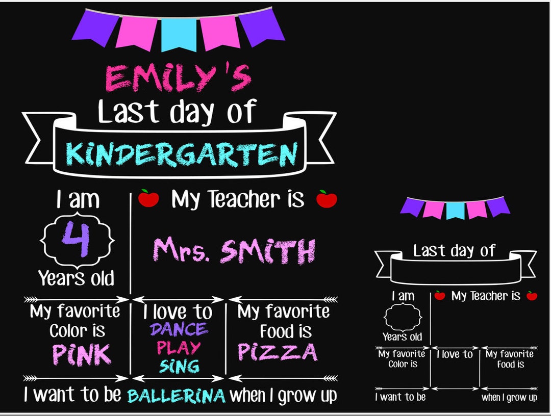 Last Day of School Sign Svg Back to School SVG Chalkboard Sign - Etsy