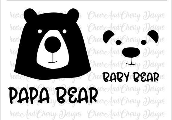 Papa Oso Svg Bebe Oso Svg Halloween Svg Diy Disfraz De Etsy