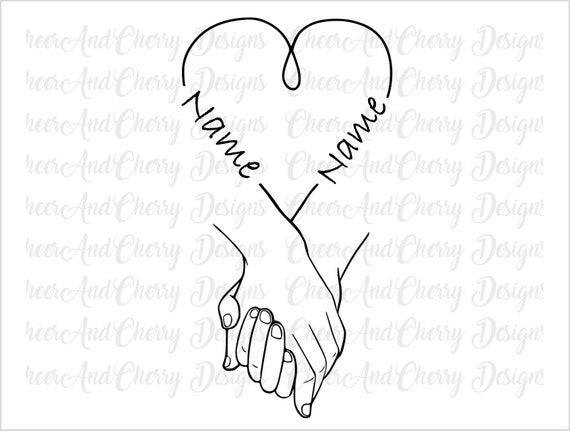 One Line Drawing Couple Holding Hands Romantic Theme Design Vector Stock  Vector by ©ngupakarti 347939954