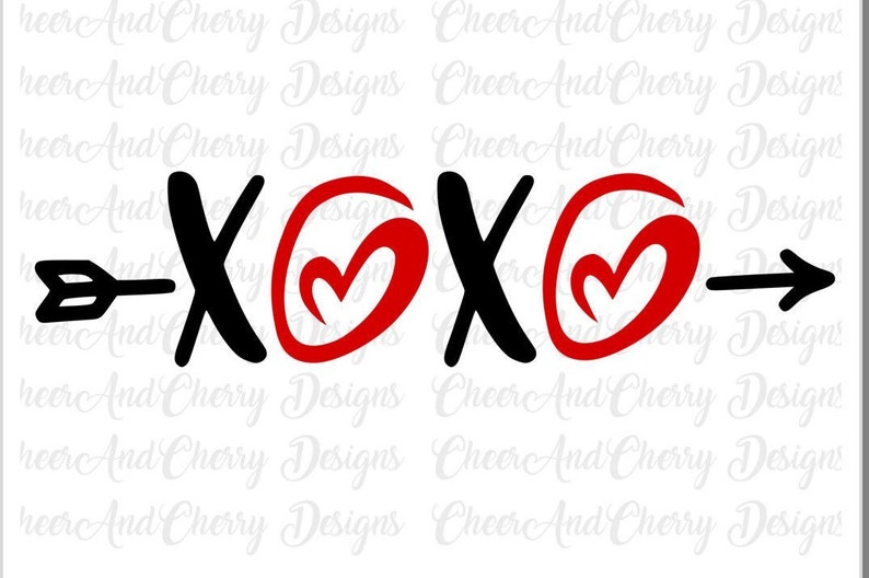 Download Xoxo Svg file Valentine Svg file for Silhouette Cricut ...