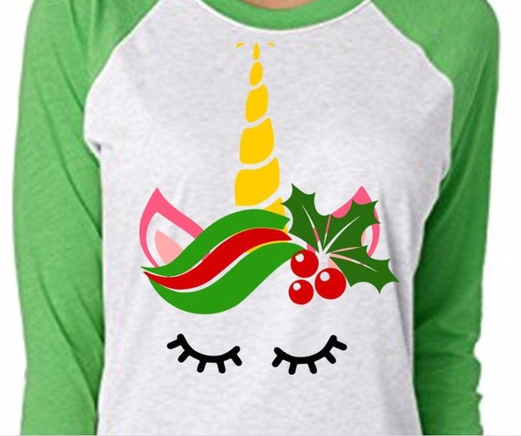 Download Christmas Unicorn Svg File Unicorn Face Svg Unicorn Christmas Etsy PSD Mockup Templates