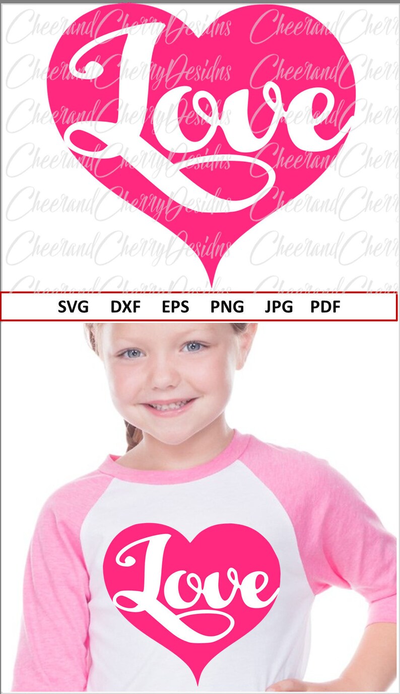 Valentines Day SVG File for Silhouette Love Heart Svg for Cricut Heart ...