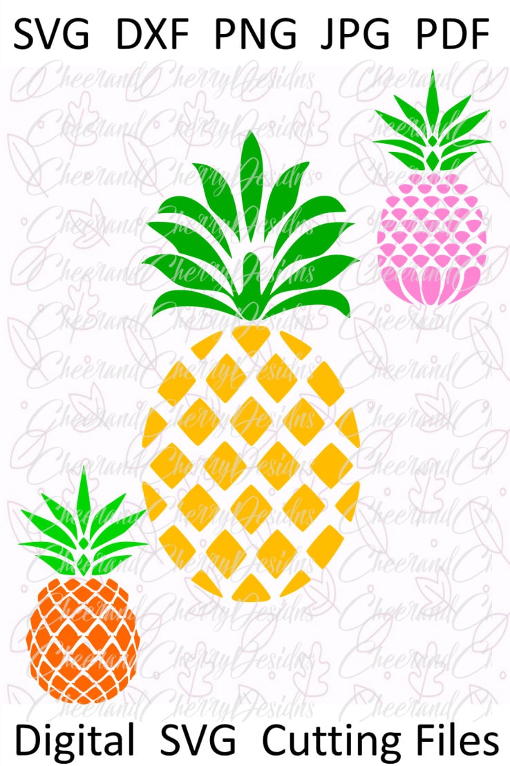 Piña SVG Piña Clipart Piña Vector Piña archivo de corte Piña - Etsy España
