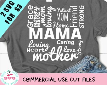 Mom Life SVG: Mama Subway Art, Mother's Day Cricut File