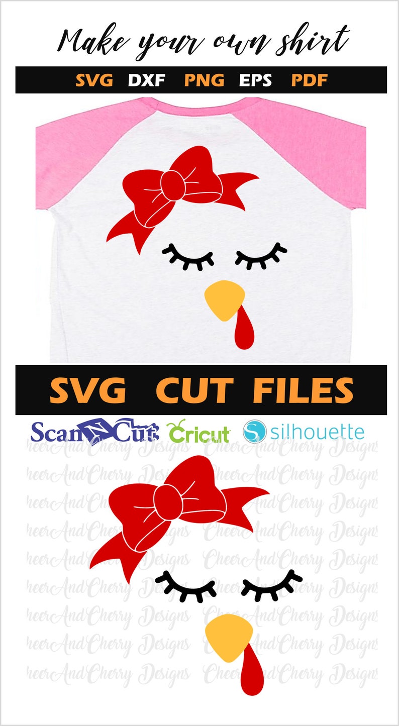 Download Cute turkey face SVG for Thanksgiving shirt SVG for Cricut ...
