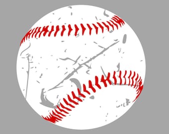 Grunge Baseball Svg file for Cricut Silhouette Cameo Distressed Baseball Svg Baseball Svg for Boy Baseball Cut file Baseball Shirt Svg Png