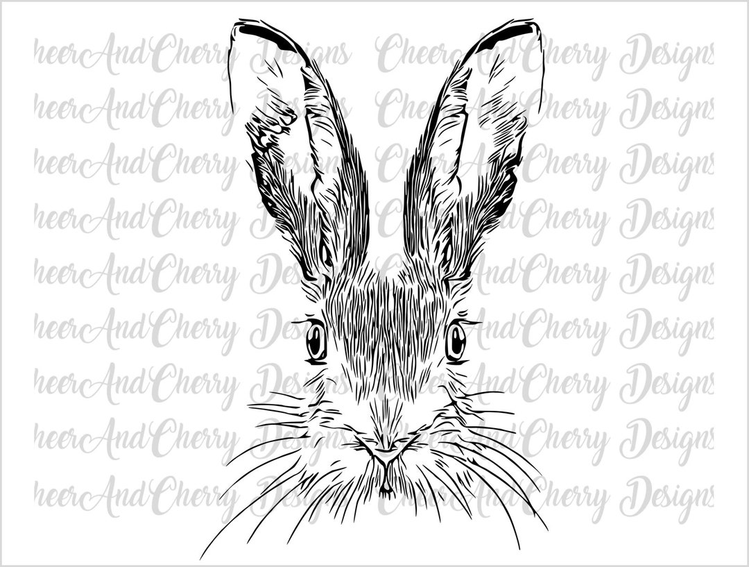 Easter Bunny Face Svg Bundle, Cute Rabbit Png, Bunny Svg, Easter Svg