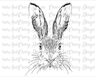 Easter bunny face svg bundle, Cute Rabbit Png, Bunny svg, Easter Svg, Bunny clipart Vector for Shirt, Rabbit Face svg for Cricut Sublimation