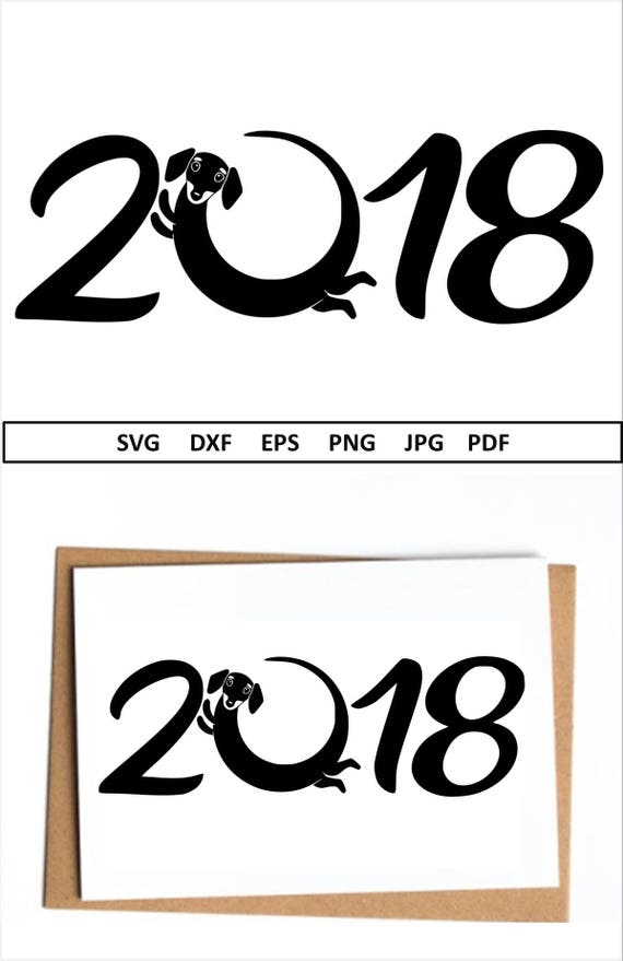 Download New Years Svg 2018 Svg File For Silhouette Year Of The Dog Svg Etsy 3D SVG Files Ideas | SVG, Paper Crafts, SVG File