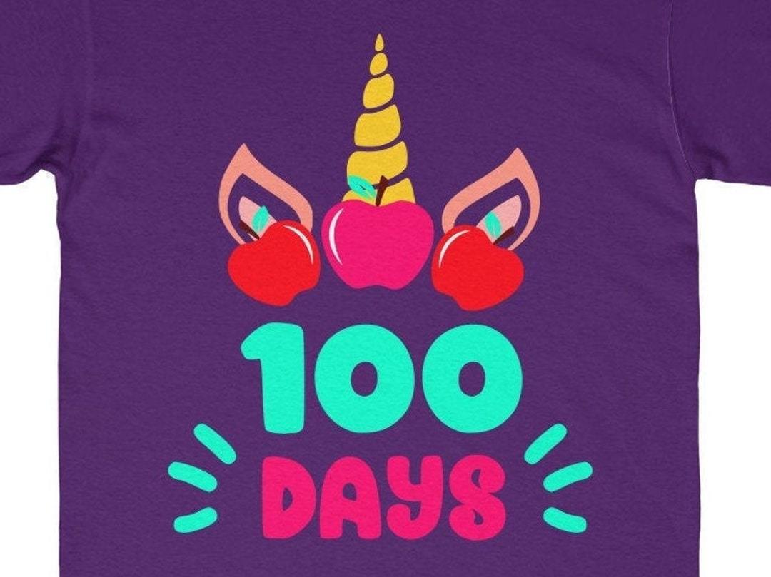 100 Days of School Svg, 100 Days Unicorn Svg, 100th Day of School Svg ...