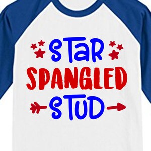 Star Spangled Stud Svg Dxf Png  - 4th of July SVG for boy, Fourth of July svg, Patriotic Svg, America Svg, July 4th Svg files for Cricut