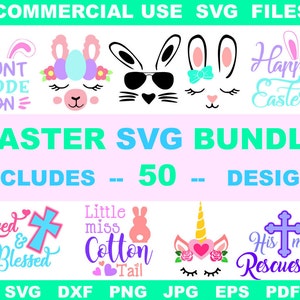 Download Easter Svg Bundle Includes 50 Designs Easter Bundle Svg For Etsy