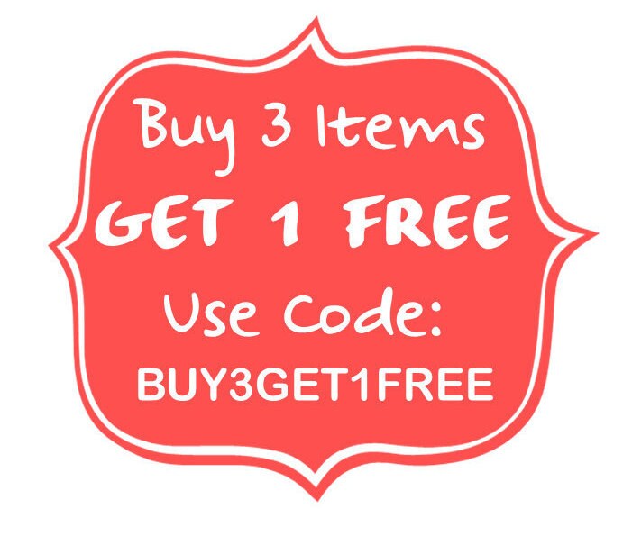 Coupon Sale Discount Coupon Codes Buy 3 Get 1 Free Coupon Etsy