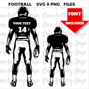 Football Player svg, Football Name svg American Football Svg for Cricut, Vinyl Cutter, Customizable Football Player silhouette Decal Sticker