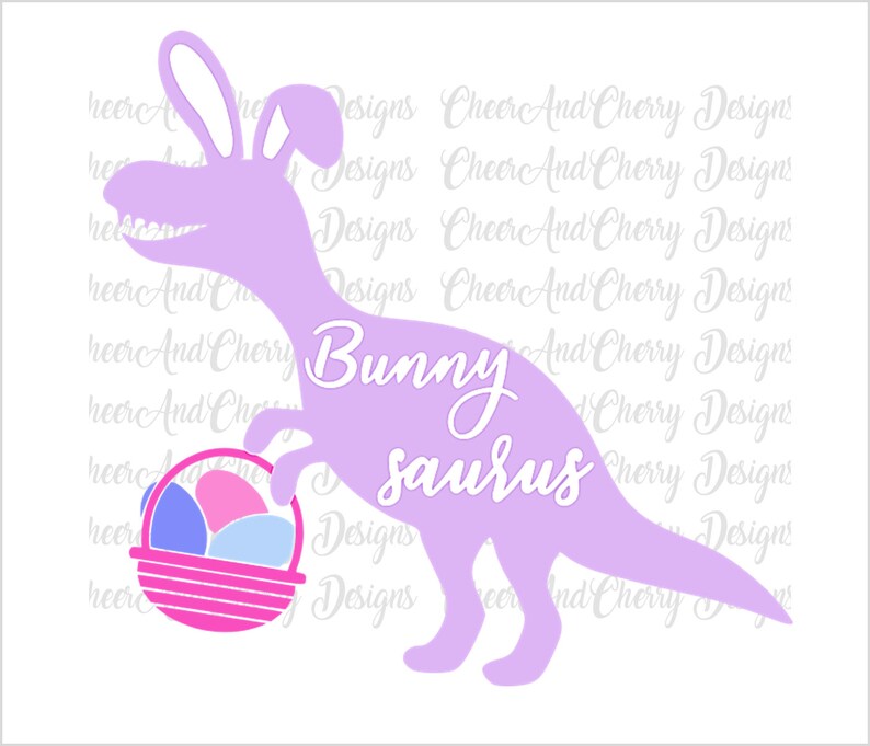 Download Easter Dinosaur Svg Girls Easter Svg Bunny Saurus Svg Funny | Etsy