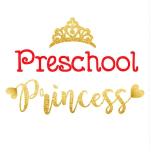 Preschool SVG file Last day of Preschool Svg Kindergarten Svg First Day of Preschool Girl Svg Vinyl Preschool Shirt Svg Preschool Princess image 3