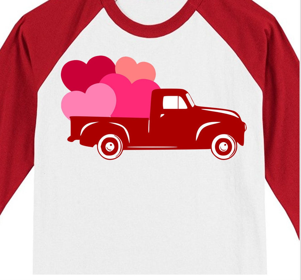 Download Truck With Hearts Svg Valentines Truck Svg Valentines Day Svg Cut Files For Cricut Silhouette Cameo