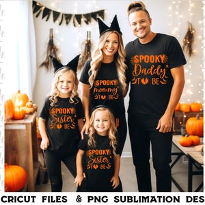 Anúncio de gravidez de Halloween Pacote SVG Assustador Mamãe para ser Svg Novo papai para ser Svg Irmã Irmão Nana Papa Tia Tio Esperando svg