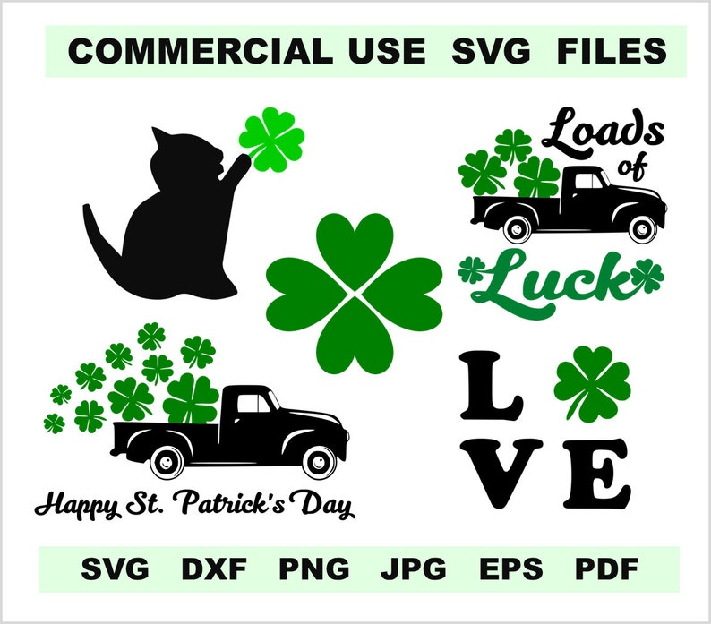 St Patricks Day Svg Bundle for Cricut Silhouette Iron On St. - Etsy