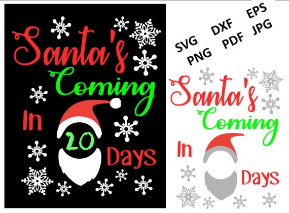 Download Christmas Countdown Svg Christmas SVG file Days until | Etsy