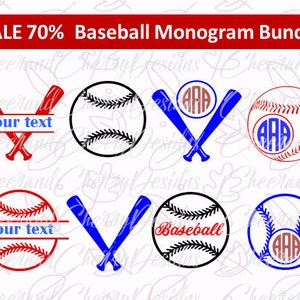 Baseball Monogram SVG Baseball Svg Dxf Baseball split Monogram SVG baseball bundle SVG Silhouette Cameo Cricut Cut Files Scrapbook Clipart