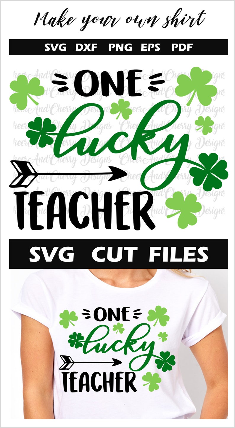 Download Teachers St patricks day svg One lucky teacher Svg for Cricut | Etsy