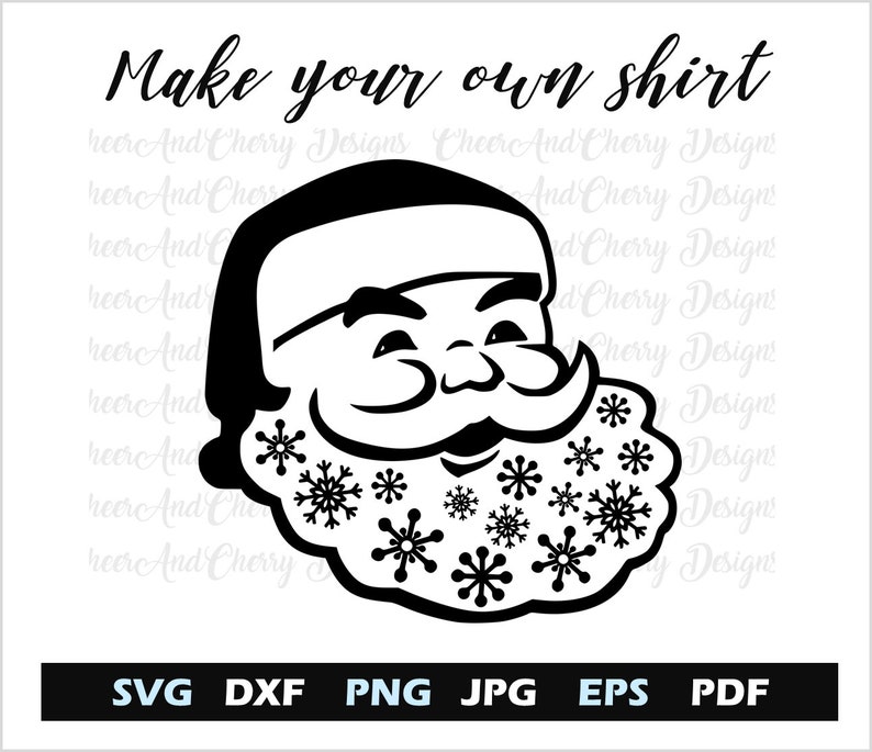 Download Smiling Santa face SVG Santa svg file for Cricut ...