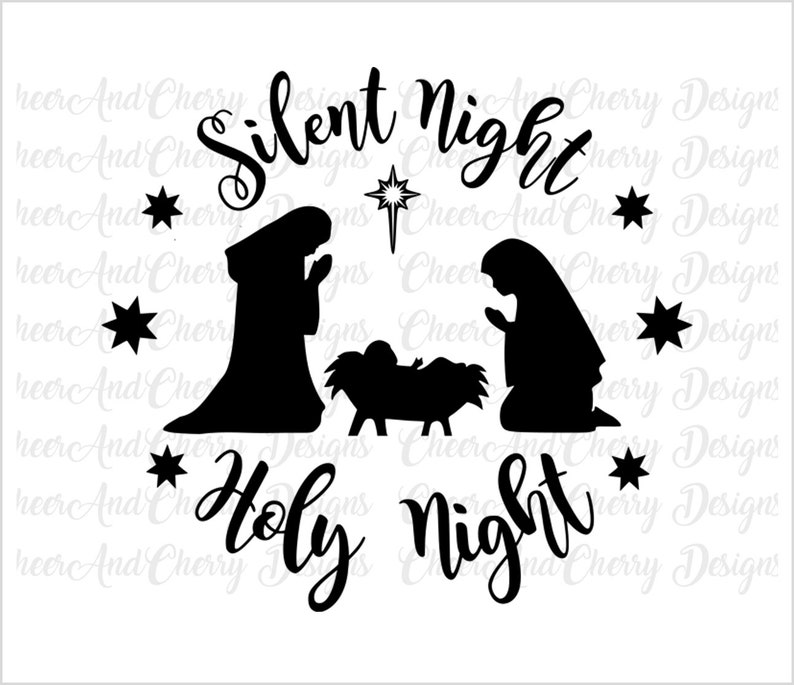 Download Nativity scene Svg Nativity Printable wall art Christmas ...