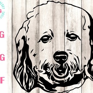 Custom Dog SVG Digital Pet Portrait Cut File, Dog Face Outline Personalized Pet SVG From Photo Wedding dog DIY gift Cricut Silhouette