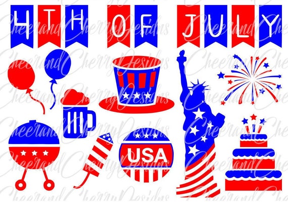 4th Of July Svg Bundle Fourth Of July Svg America Svg Etsy