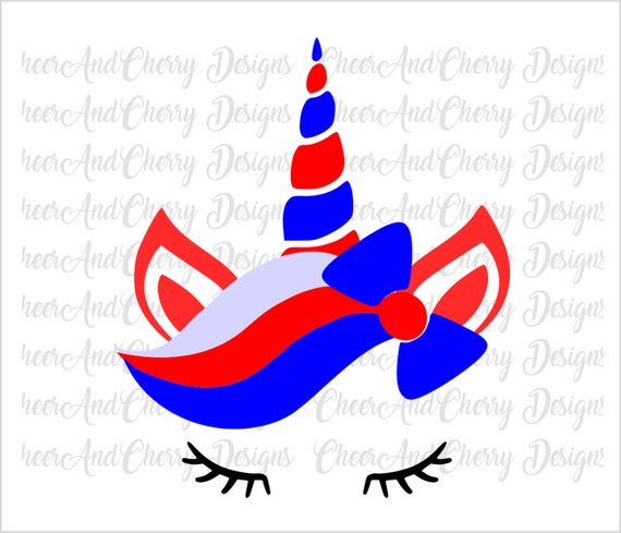 Download Patriotic Unicorn Svg 4th Of July Unicorn Svg Unicorn Bow Etsy Yellowimages Mockups