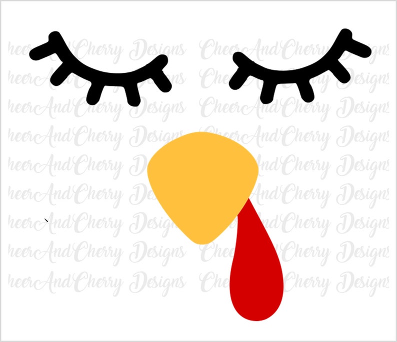 Download Cute turkey face SVG for Thanksgiving shirt SVG for Cricut ...