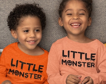 Little Monster Halloween SVG: Funny Kids Shirt Design (Digital Download)