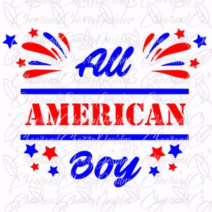 All American boy SVG Veterans day Svg Patriotic SVG 4th of July svg USA file Fourth of july cut file for Cricut July 4th Svg svg Silhouette