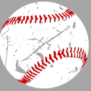 Grunge Baseball Svg file for Cricut, Distressed Baseball Svg for Silhouette Cameo Baseball Cut files Baseball mom Baseball Shirt Svg Dxf Png
