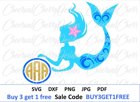 Download Free Mermaid Monogram Svg Mermaid Monogram Dxf Mermaid Svg Mermaid Etsy SVG Cut Files