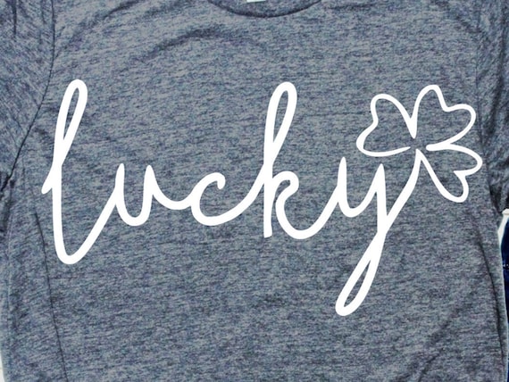 lucky shamrock svg St Pattys Svg hand lettered svg saint patricks day Svg Lucky svg for st patrick day Svg files Cricut Silhouette Iron on