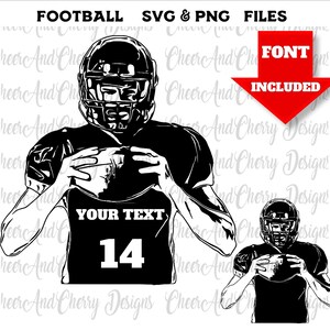 Voetballer SVG voetbal SVG aangepaste voetbalshirt PNG voetbal moeder SVG mascotte SVG teamnaam nummer voetbalseizoen gratis lettertype inbegrepen
