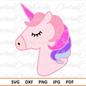 Unicorn SVG file Unicorn face svg Unicorn Birthday svg Unicorn Party Svg for Unicorn Head svg Unicorn DXF Unicorn Silhouette Svg for cricut