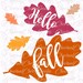 Hello Fall Svg Fall Cut File Fall DXF Fall Clipart Fall Printable Fall ...