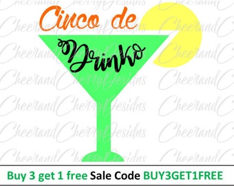 Cinco de drinko svg Cinco de mayo svg Cinco de mayo vinyl Mexican svg file Cinco cut Cinco de mayo cut file for Silhouette files for cricut