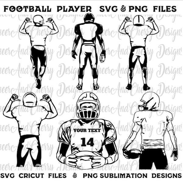 Custom Football Player svg bundle Football svg Free Font Football Name Svg Football Mom svg Team Mascot Svg Football shirt number svg Cricut