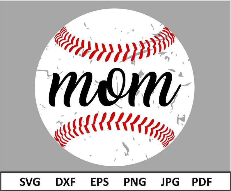 Download Baseball Mom Svg file for Cricut Distressed Baseball Svg ...