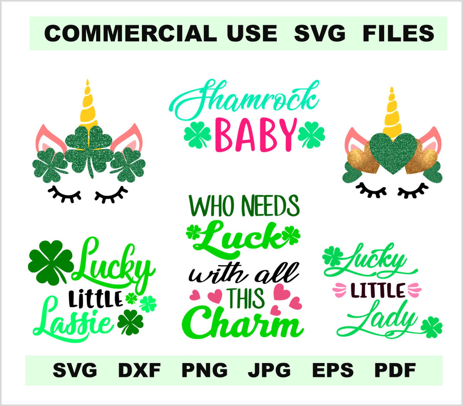 St Patricks Day Svg Bundle for Cricut Silhouette Iron On St. | Etsy