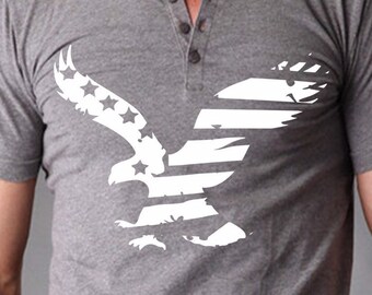 American Eagle Svg files for Cricut Silhouette Iron On Distressed Eagle with Stars and Stripes Svg 4th of July SVG for boy Patriotic Svg Dxf