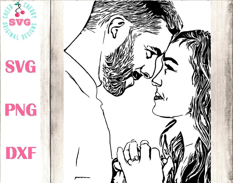 Convert photo to svg cut file custom svg portrait face svg etsy israel