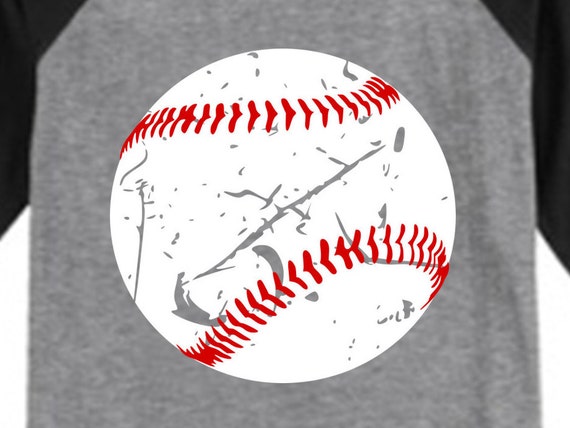 Download Distressed Baseball With Stitches Svg Grunge Baseball Svg Etsy