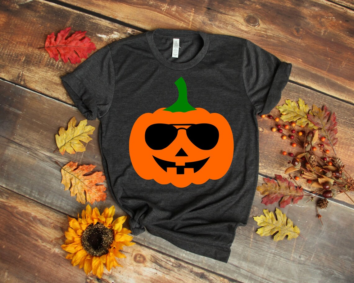 Pumpkin With Glasses Svg Pumpkin Face Svg for Cricut | Etsy