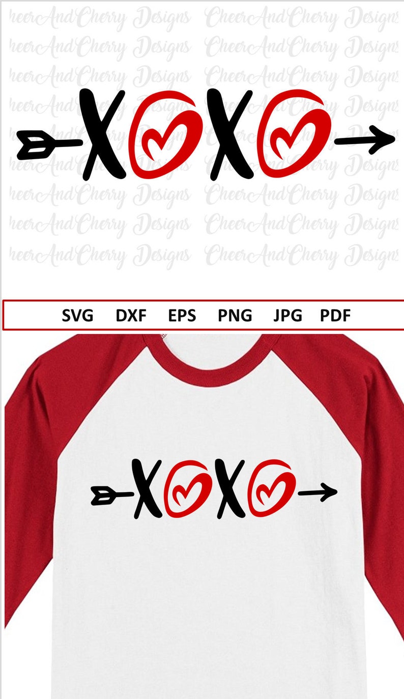 Download Xoxo Svg file Valentine Svg file for Silhouette Cricut ...